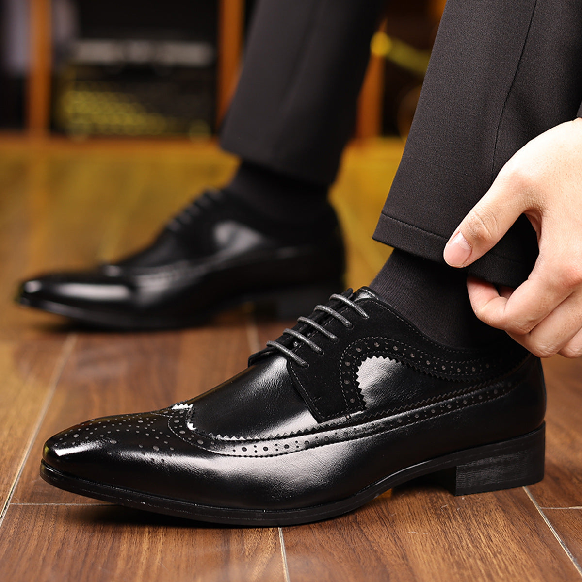 Men's Casual All-matching Vintage Leather Shoes