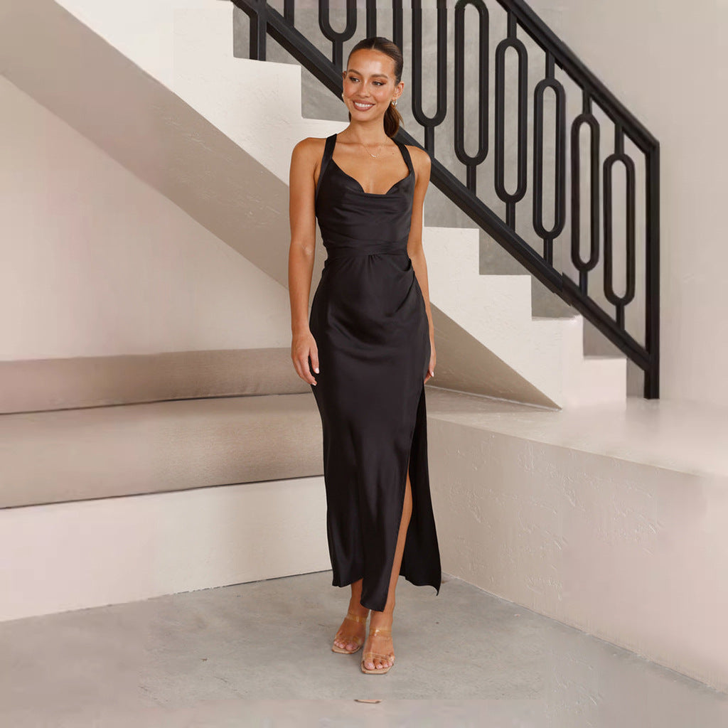 Women's Solid Color Slim Slimming Dress