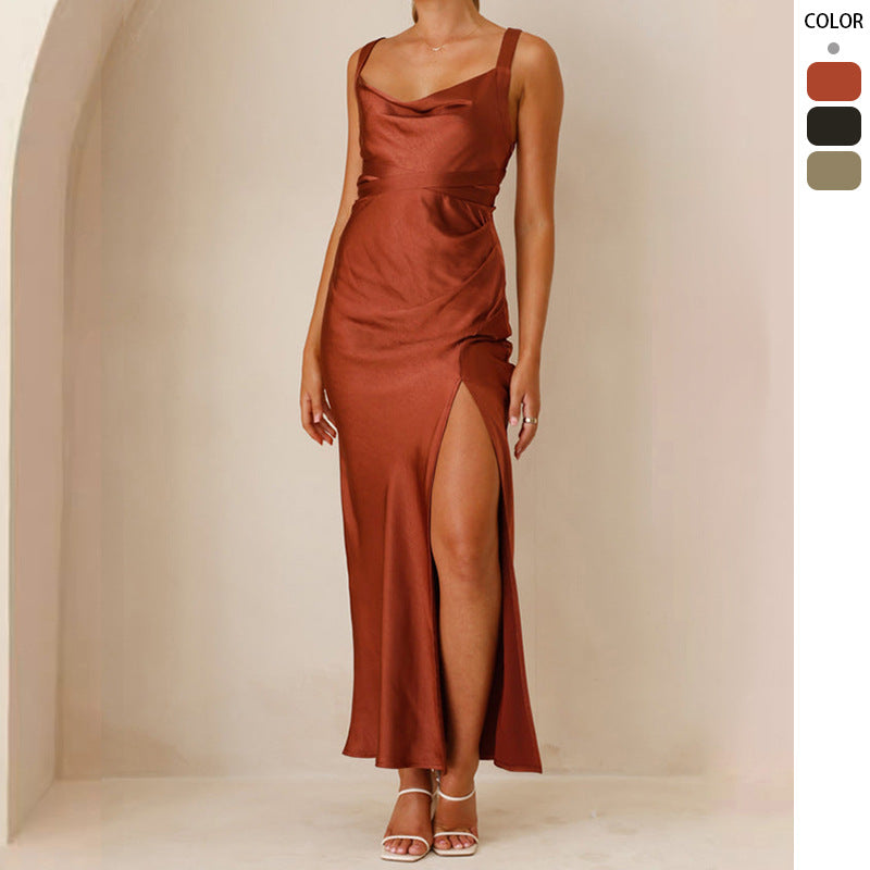Women's Solid Color Slim Slimming Dress