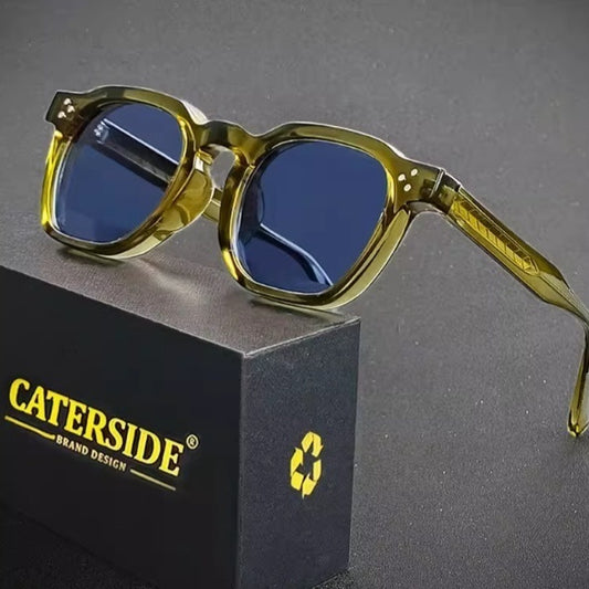 Punk Men Sunglasses Small Frame Square Perso