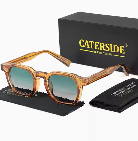 Punk Men Sunglasses Small Frame Square Perso