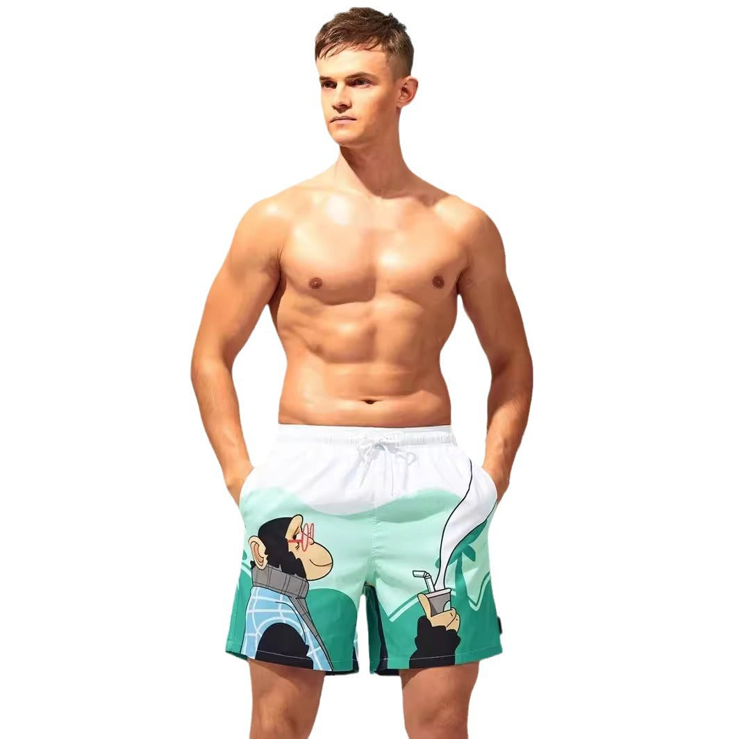 Digital Printing Men's Breathable Beach Pants