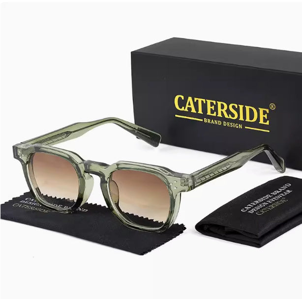 Punk Men Sunglasses Small Frame Square Perso